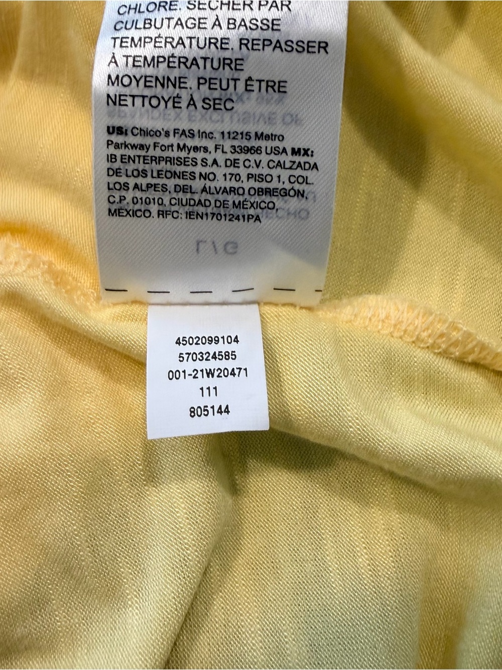 White House Black Market Pale Yellow V-Neck Dolman Top - Picture 5 of 7
